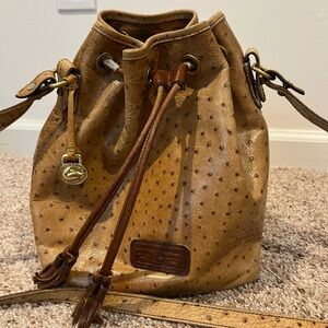 Vintage Dooney & Bourke Leather Bucket Bag